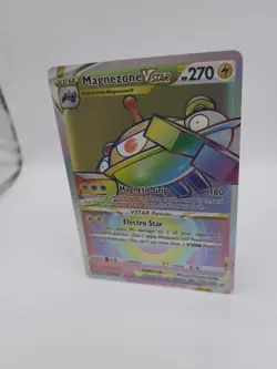 Pokemon Card Magnezone VSTAR 198/196 Rainbow Rare Lost Origin - Image 3