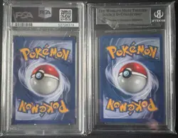 (2 Card Graded Lot) Pokemon 2000 Pichu #12 Neo Genesis Holo ((PSA 8) (BGS 8.5)) - Image 2
