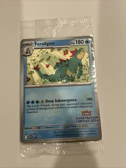 Feraligatr - 213 (Illustration Contest 2024) Scarlet & Violet SEALED PROMO Card - Image 1