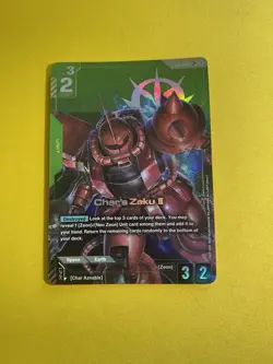 Gundam Card Game Char’s Zaku II ST03-006 LR+ English - Image 1