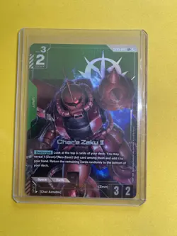 Gundam Card Game Char’s Zaku II ST03-006 LR+ English - Image 2