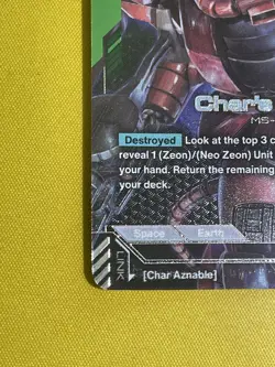 Gundam Card Game Char’s Zaku II ST03-006 LR+ English - Image 4