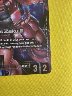 Gundam Card Game Char’s Zaku II ST03-006 LR+ English - Image 5