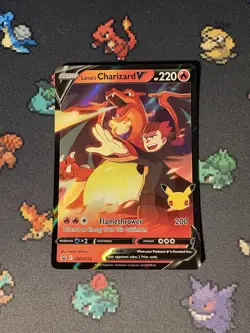 Pokemon Cards Lance’s Charizard V SWSH133 Celebrations Promo - (NM) #2 - Image 1