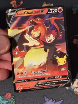 Pokemon Cards Lance’s Charizard V SWSH133 Celebrations Promo - (NM) #2 - Image 2