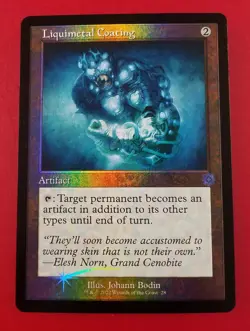 1x Liquimetal Coating | FOIL Retro | The Brothers' War | MTG Magic Cards - Image 1