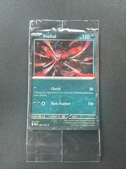 Pokemon Yveltal Holo Rare Card SEALED Clutch Dark Feather Moves GameStop Promo - Image 2