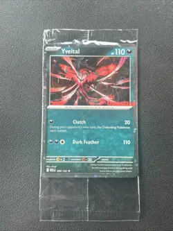 Pokemon Yveltal Holo Rare Card SEALED Clutch Dark Feather Moves GameStop Promo - Image 3