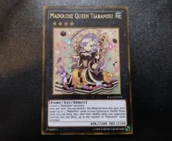 Madolche Queen Tiaramisu PGL2-EN045 Gold Rare 1st Edition Yugioh Card LP - Image 1