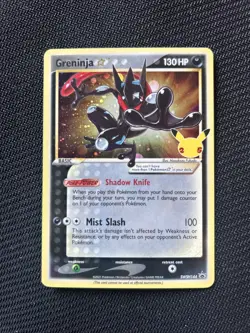 Pokemon TCG Greninja Gold Star SWSH144 25th Celebrations Promo Card - Image 1