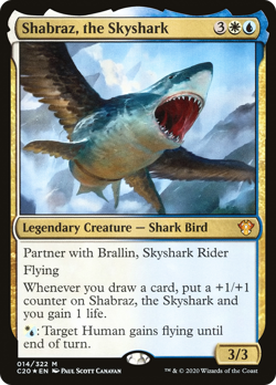 Shabraz, the Skyshark Commander 2020: Ikoria HEAVILY PLD CARD ABUGames - Image 1