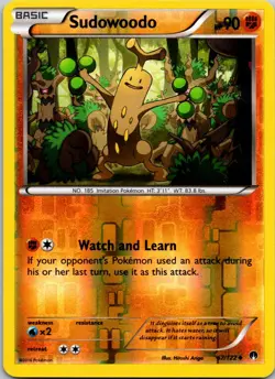 Sudowoodo 67/122 LP BREAKpoint English Pokemon Card TCG - Image 1