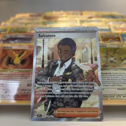 Pokemon - Salvatore - 202/162 - SV Temporal Forces - Full Art Trainer Card - Image 1