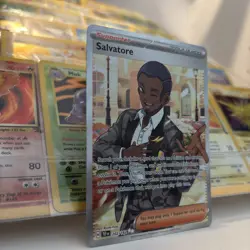 Pokemon - Salvatore - 202/162 - SV Temporal Forces - Full Art Trainer Card - Image 4