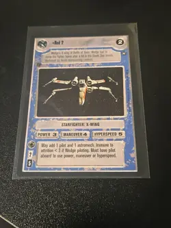 Star Wars CCG Decipher Red 2 New Hope Expansion Rare Starfighter Card - Image 1