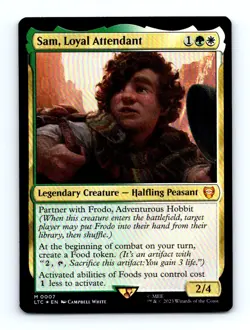 #7 2023 Tales of Middle-earth Commander LTC * Sam, Loyal Attendant Mythic Foil - Image 1