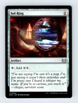 #94 2024 Duskmourn: House of Horror Commander Sol Ring Uncommon - Image 1