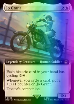 MTG Magic the Gathering Jo Grant (933/1208) Doctor Who LP FOIL- SURGE - Image 1