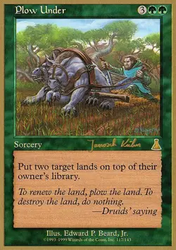 MTG Magic the Gathering Plow Under (jk117/117) World Championship Decks 2000 HP - Image 1