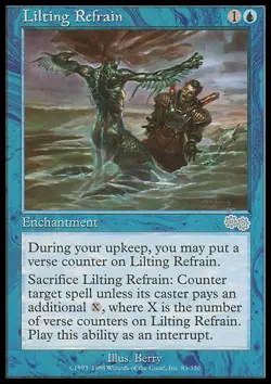 MTG Magic the Gathering Lilting Refrain (83/356) Urza's Saga LP - Image 1