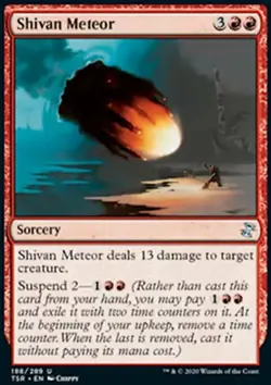 MTG Magic the Gathering Shivan Meteor (188/429) Time Spiral Remastered LP - Image 1