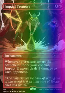 MTG Impact Tremors (313/1431) Secret Lair Drop Series LP FOIL - Image 1