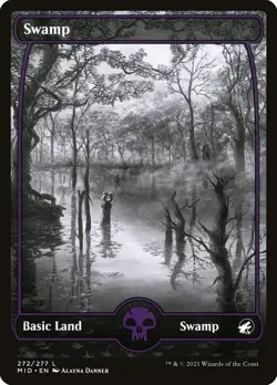 MTG Magic the Gathering Swamp (272/553) Innistrad Midnight Hunt LP - Image 1