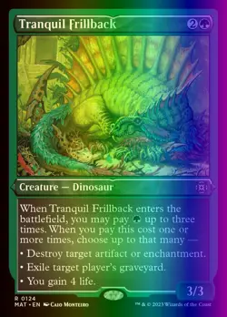 MTG Tranquil Frillback (124/230) March of the Machine The Aftermath LP FOIL - Image 1