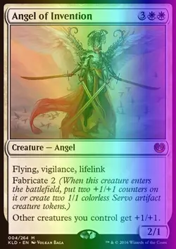 MTG Magic the Gathering Angel of Invention (4/291) Kaladesh LP FOIL - Image 1