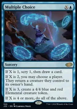 MTG Magic the Gathering Multiple Choice (325/835) Jumpstart 2022 LP - Image 1