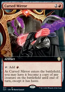 MTG Magic the Gathering Cursed Mirror (377/465) Commander 2021 LP - Image 1