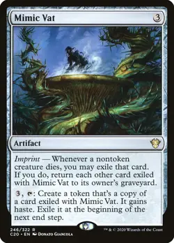 MTG Magic the Gathering Mimic Vat (246/355) Commander 2020 LP - Image 1