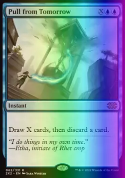 MTG Magic the Gathering Pull from Tomorrow (62/686) Double Masters 2022 LP FOIL - Image 1