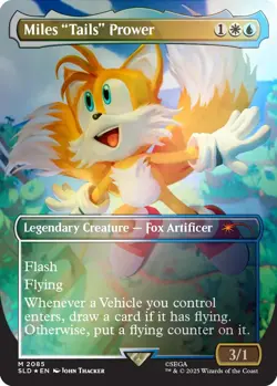 Foil - Miles "Tails" Prower (Rainbow Foil) - 2085 / NM / Engli - Image 1