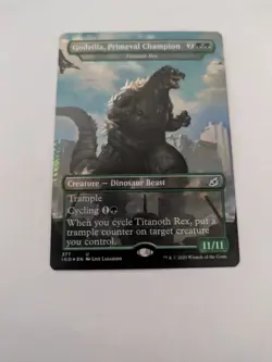 Godzilla, Primeval Champion (Titanoth Rex) Ikoria: Lair of Behemoths FOIL - NM - Image 1