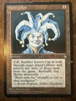 Mtg Jesters Cap Ice Age Printer Error Hickey - Image 1