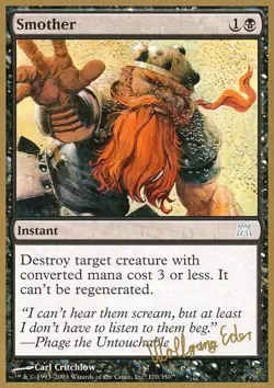 MTG Magic the Gathering Smother (we170/142) World Championship Decks 2003 LP - Image 1