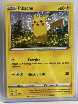 Pikachu 7/15 McDonald’s Match Battle Confetti Holo Promo Pokemon TCG 2022 NM - Image 1