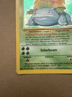 Pokemon TCG Base Set Unlimited Holo Venusaur 15/102 Nm-Lp - Image 4