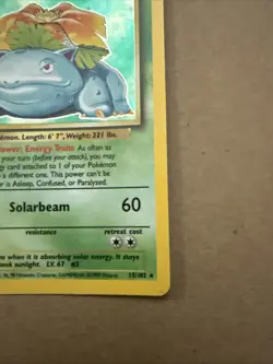Pokemon TCG Base Set Unlimited Holo Venusaur 15/102 Nm-Lp - Image 5