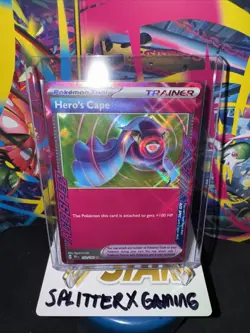 Hero’s Cape Ace Spec Pokemon Tool Trainer Card Temporal Forces TEF 152 - Image 2