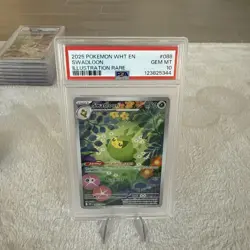 2025 Pokemon SV White Flare WHT EN Swadloon Illustration Rare #088/086 PSA 10 - Image 1