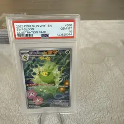 2025 Pokemon SV White Flare WHT EN Swadloon Illustration Rare #088/086 PSA 10 - Image 4