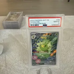 2025 Pokemon SV White Flare WHT EN Swadloon Illustration Rare #088/086 PSA 10 - Image 5