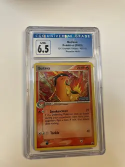 CGC 6.5 2005 Pokemon EX Unseen Forces Quilava Reverse Holo 45/115 - Image 1