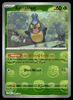 2025 Scarlet & Violet Series - Black Bolt Karrablast Masterball #9 - Image 1