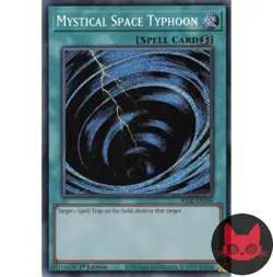 Yugioh Mystical Space Typhoon RA02-EN048 Secret Rare 1st Edition NM - Image 1