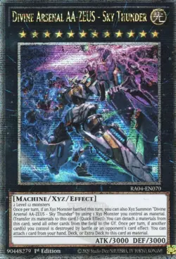 yugioh Divine Arsenal AA-ZEUS - Sky Thunder RA04-EN070 Quarter Century ENGLISCH - Image 1
