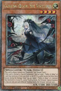 yugioh Guiding Quem, the Virtuous RA04-EN043 Quarter Century Secret ENGLISCH - Image 1