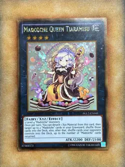 Yugioh Madolche Queen Tiaramisu PGL2-EN045 Gold Rare LP - Image 1